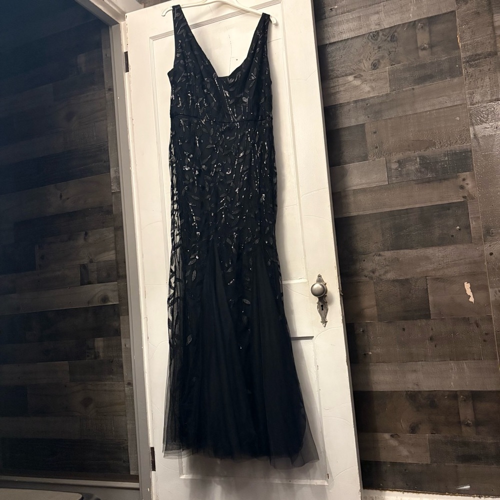 Ever Pretty Black Beaded Maxi Dress